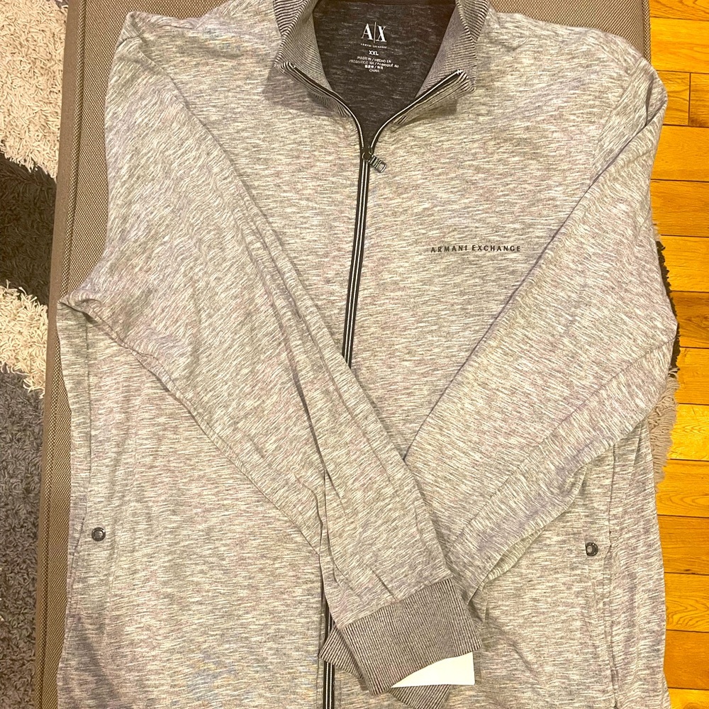 XXL Armani Exchange Grey zip jacket